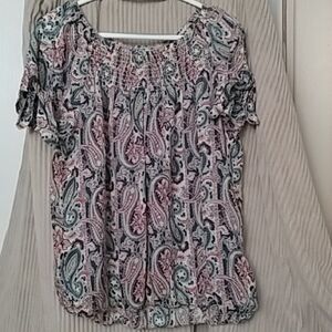 Paisley Print Women's Top